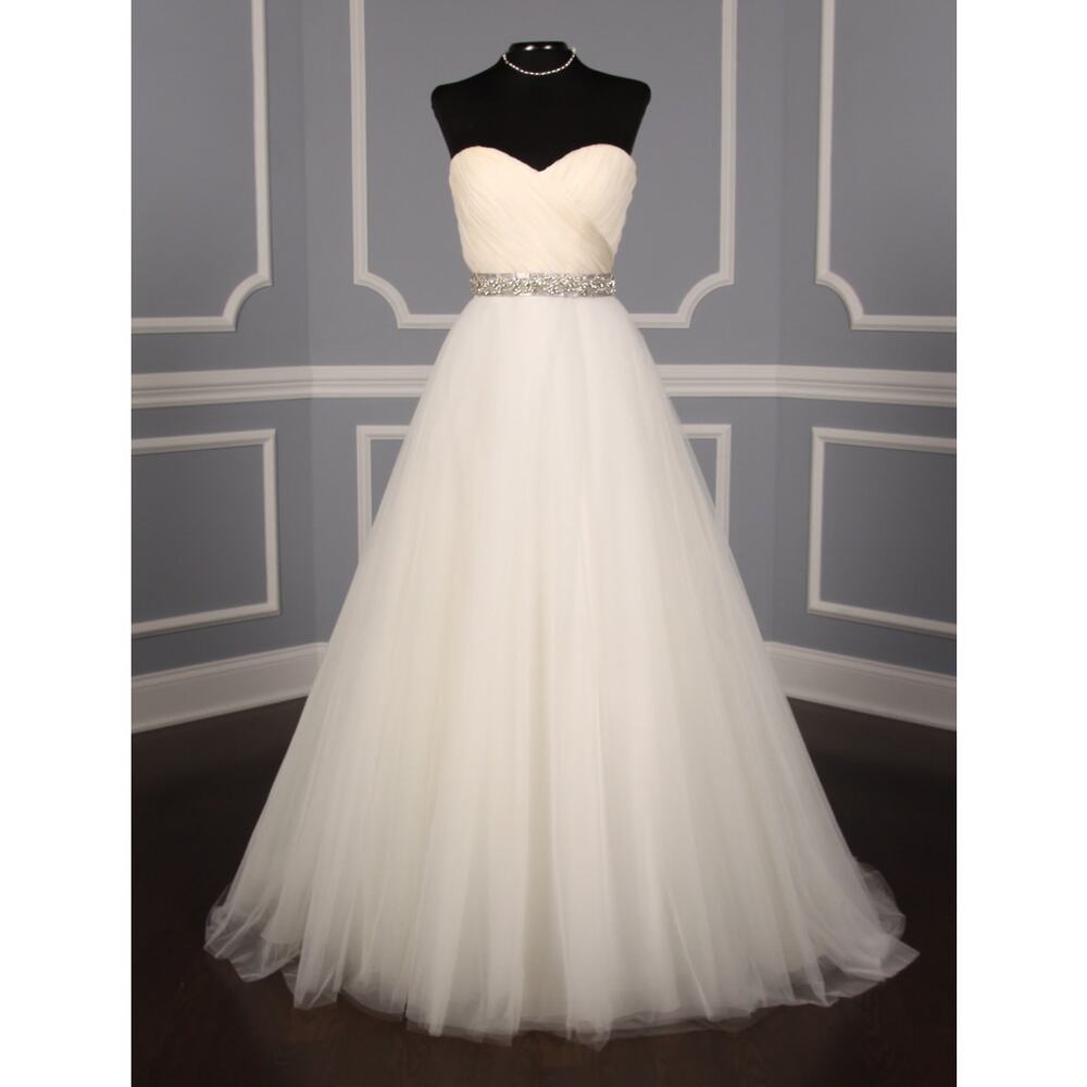 ROMONA KEVEZA Legends L561 Strapless Sweetheart Aline Wedding Dress Bridal Gown